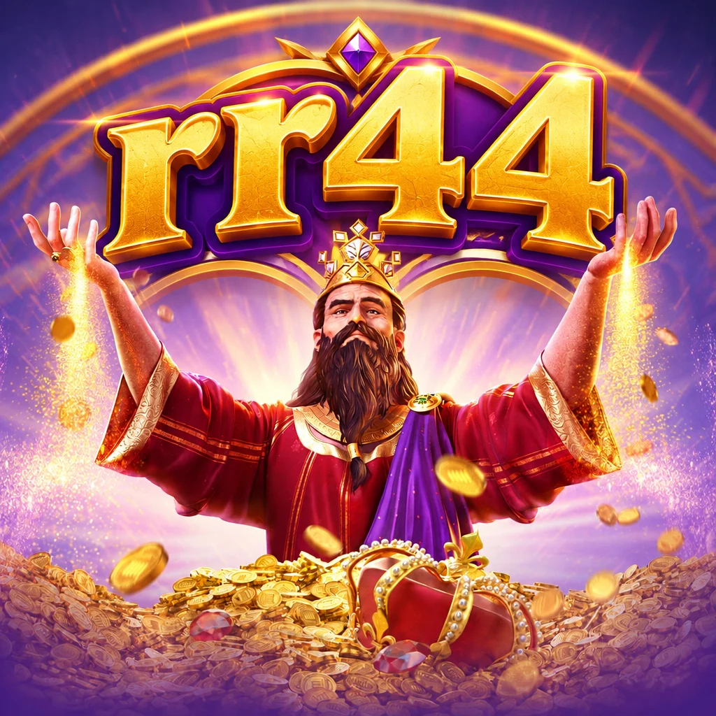 rr44 Midas Fortune menampilkan sosok Raja Midas bermahkota dengan sentuhan serba emas